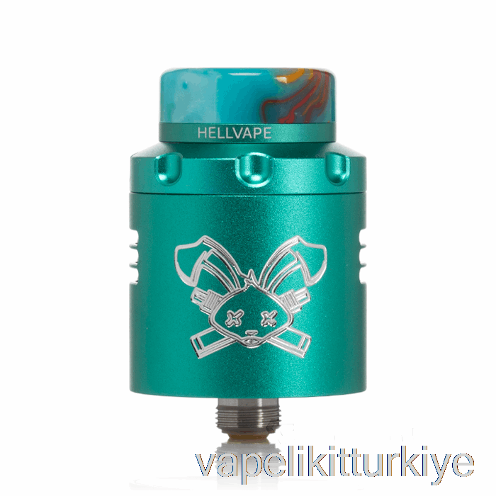 Vape Elektronik Sigara Hellvape ölü Tavşan V3 24mm Rda Turkuaz